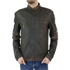 Wolverine Inspired Brown Leather Biker Jacket-2