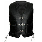 Mens Native American Leather Vest-0