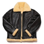Brown Shearling Flight Jacket-4