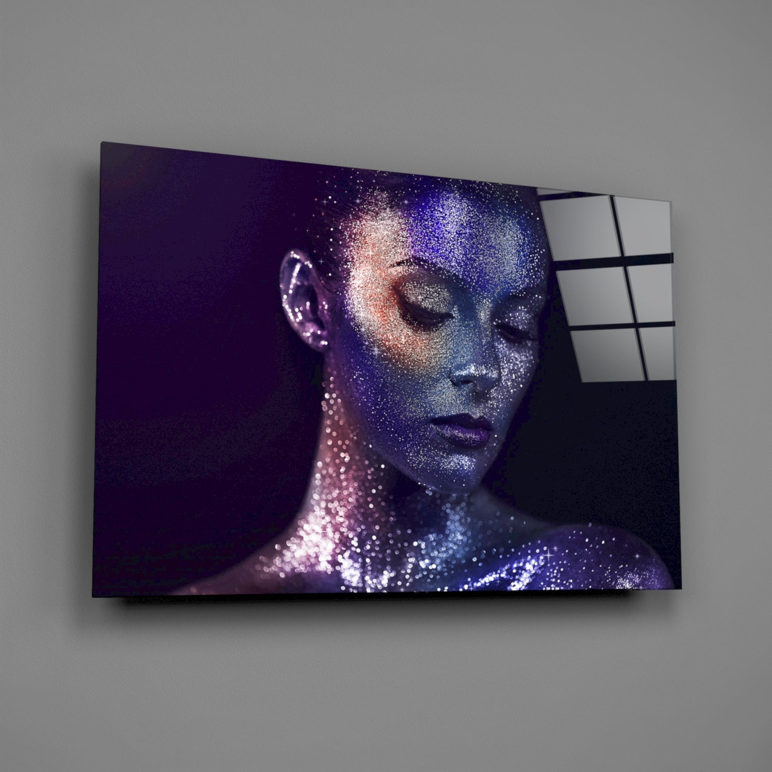 Woman Portrait 42 Glass Wall Art-1