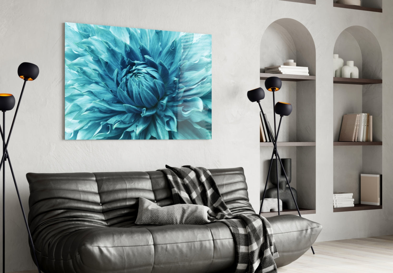 Micro Flower Glass Wall Art-3