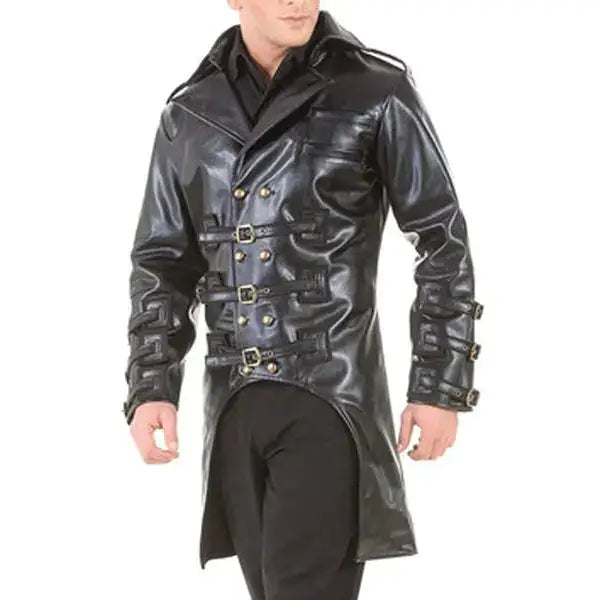 Steampunk Punk Trench Coat-1