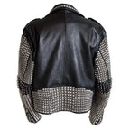 Men’s Punk Studded Rock Emo Biker Leather Jacket – Stylish Design-2