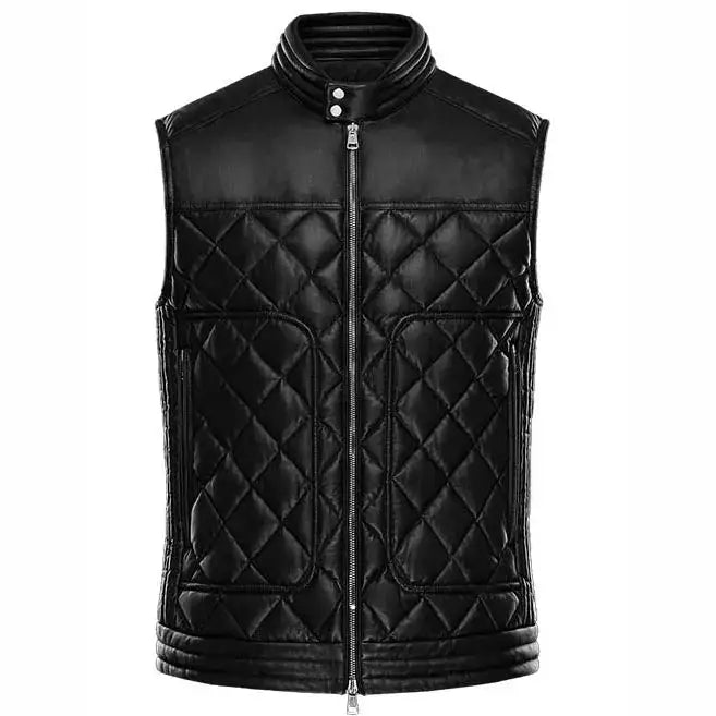 Smart and Stylish Leather Vest-0