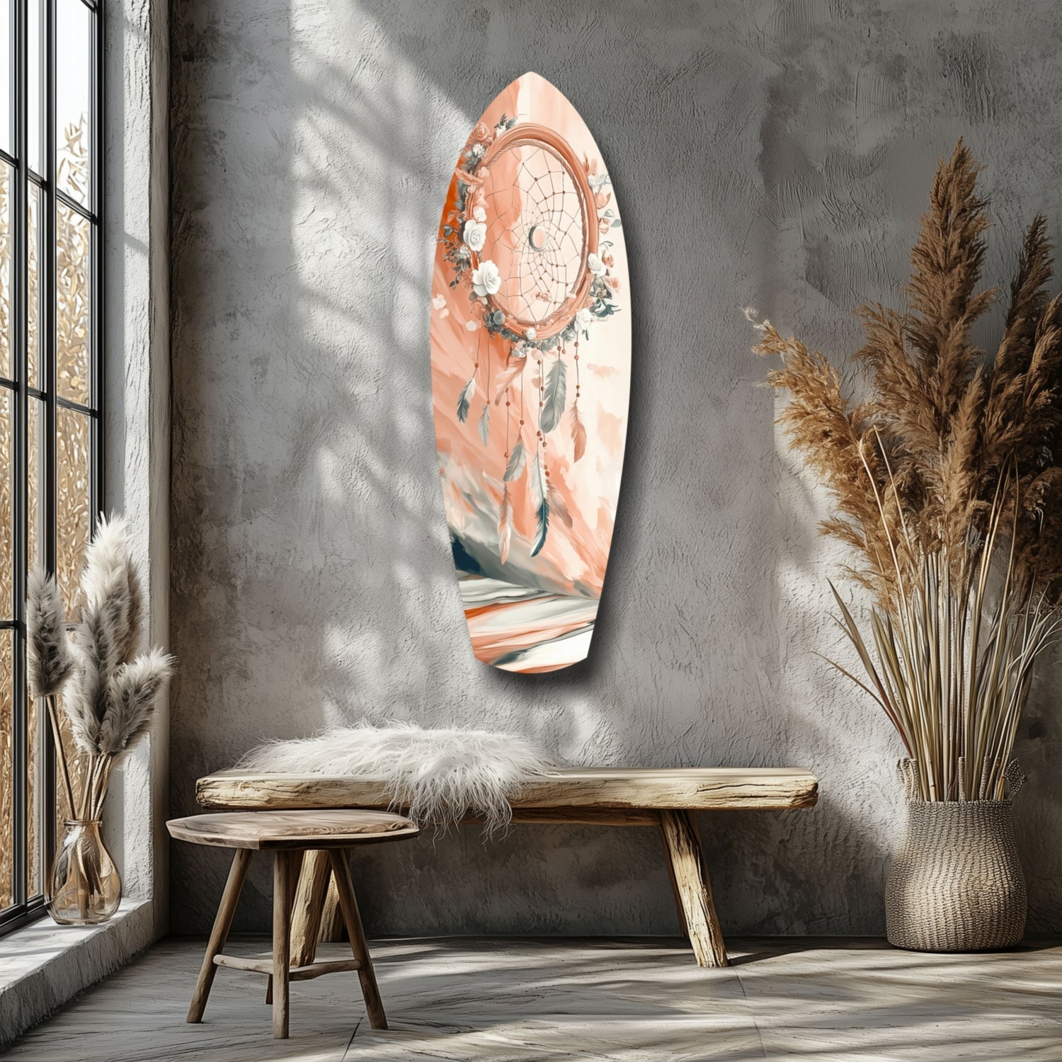 Dreamcatcher Glass Wall Art-5