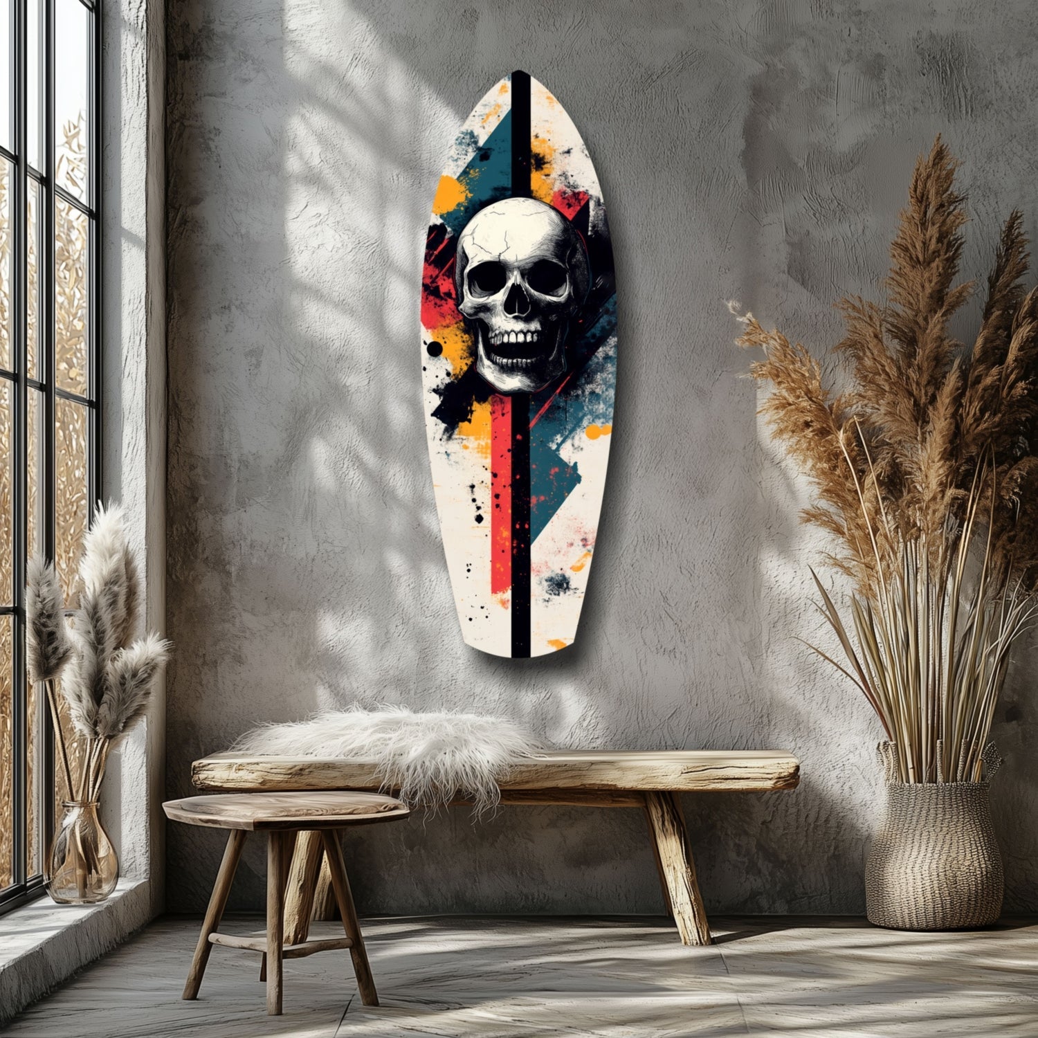 Skull Glass Wall Art-5