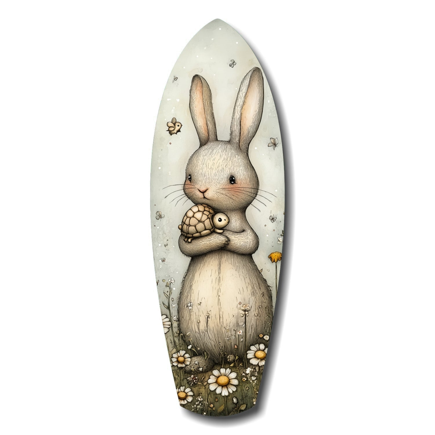 Cute Rabbit Glass Wall Art-0
