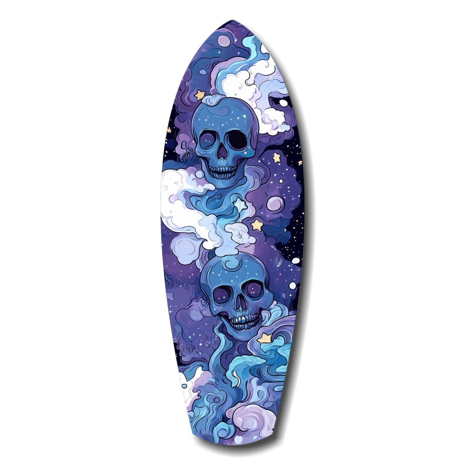 Midnight Skull Nocturnal Shadows Glass Wall Art-0