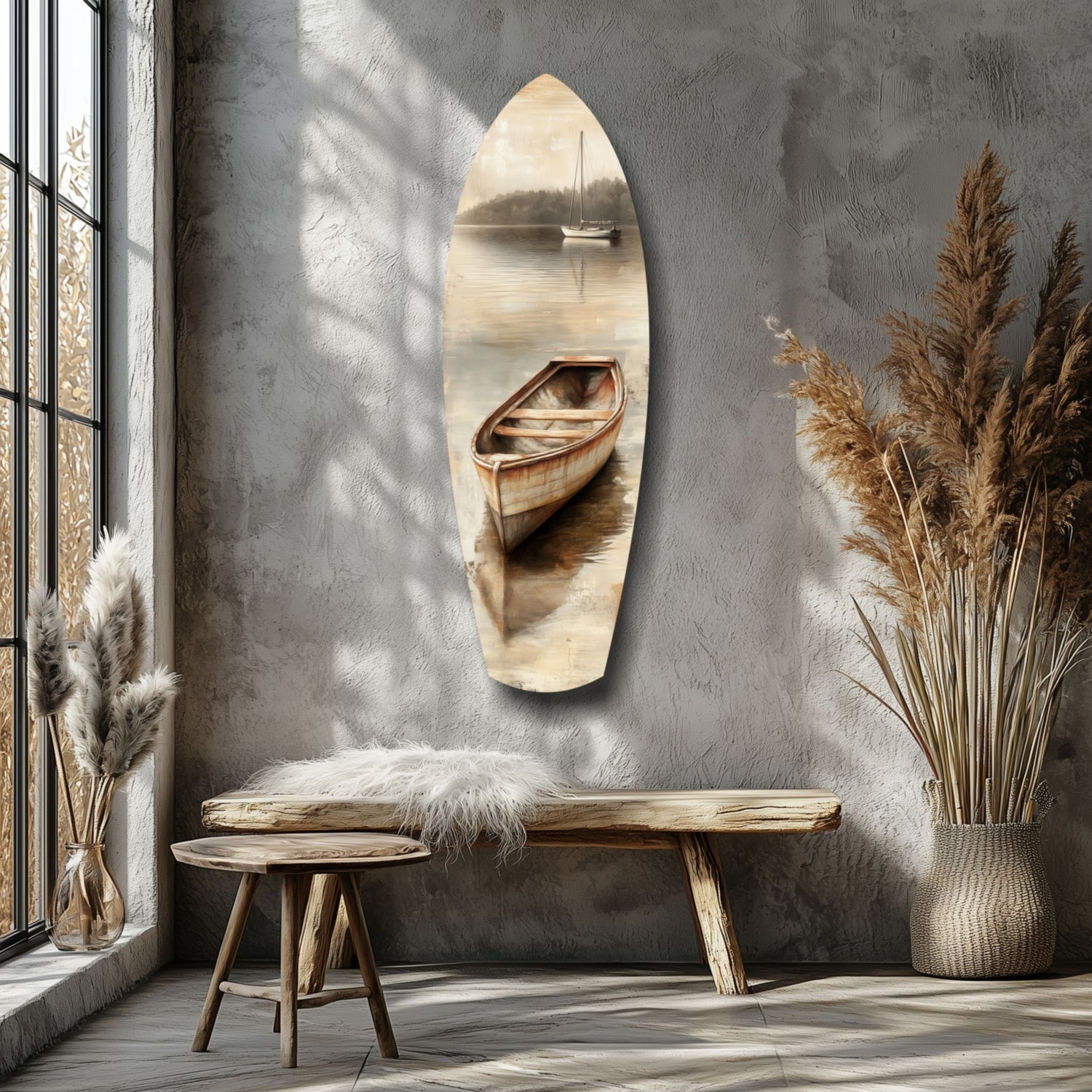 Drift of Solitude Glass Wall Art-5