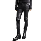 Men’s Street Style Leather Motorcycle Pants-1