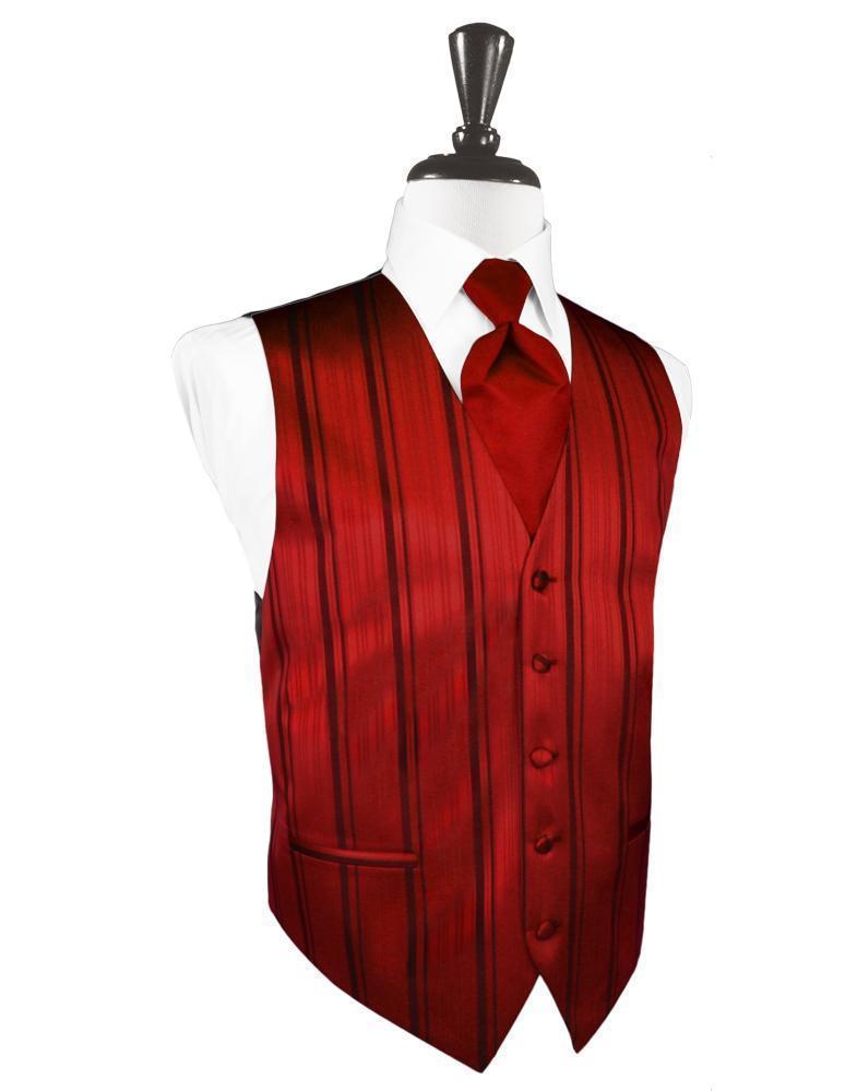 Striped Satin Tuxedo Vest 6-4