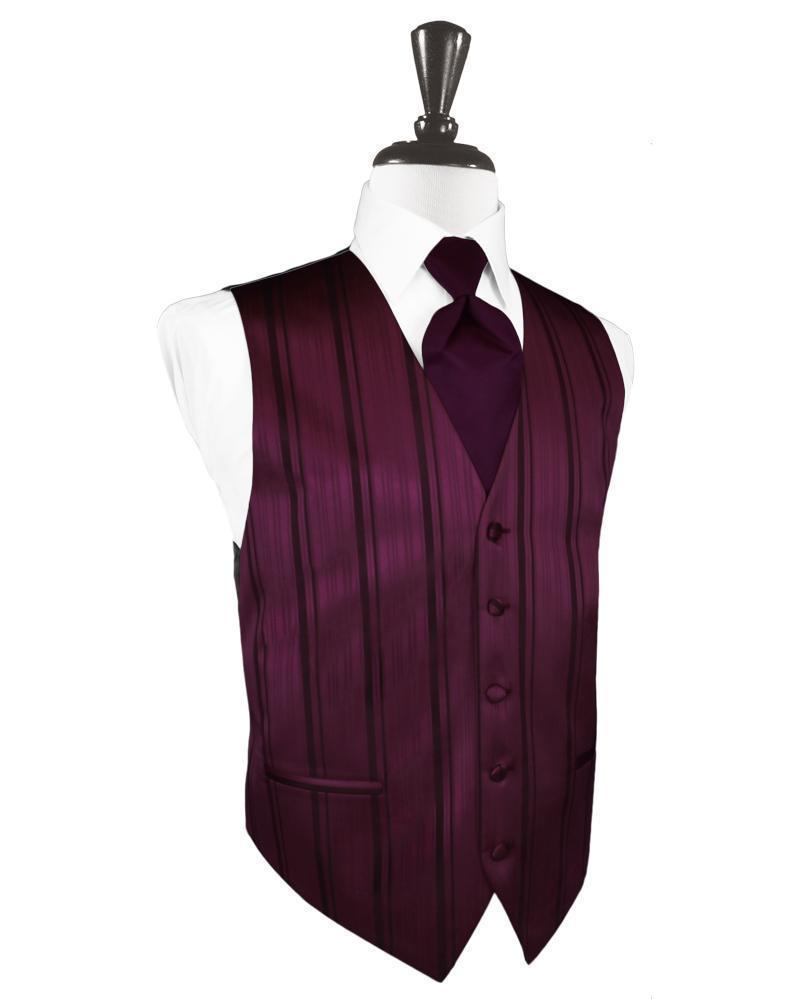 Striped Satin Tuxedo Vest 9-4