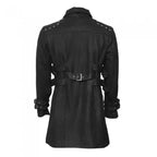 Mens Gothic Black Car Coat-1