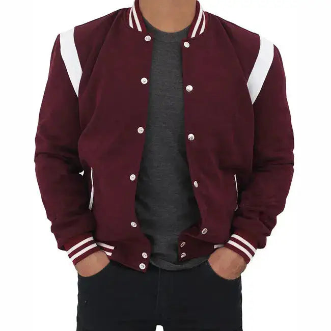 Maroon Varsity Jacket-1
