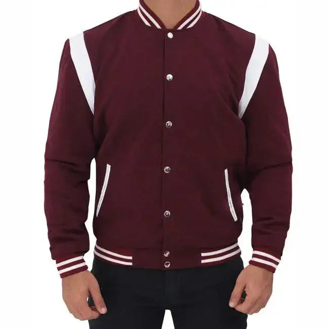 Maroon Varsity Jacket-3