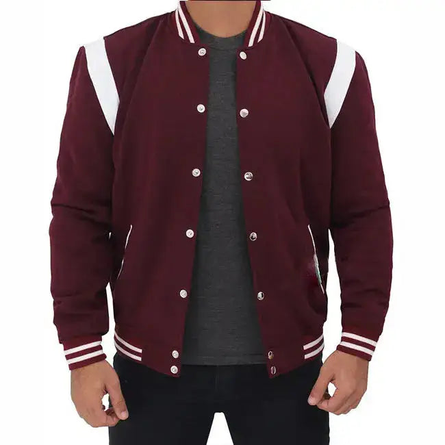 Maroon Varsity Jacket-0