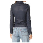 Women’s Motorcycle Lambskin Leather Jacket-1