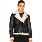 Womens B3 Aviator Shearling Bomber Jacket-0