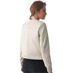 Women's Beige Studded Leather Jacket-1