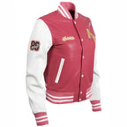 Women’s Leather Varsity Bomber Jacket-2