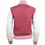 Women’s Leather Varsity Bomber Jacket-3