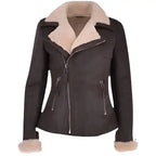 Women’s Luxury Shearling Aviator Jacket-0