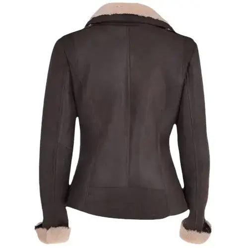 Women’s Luxury Shearling Aviator Jacket-1