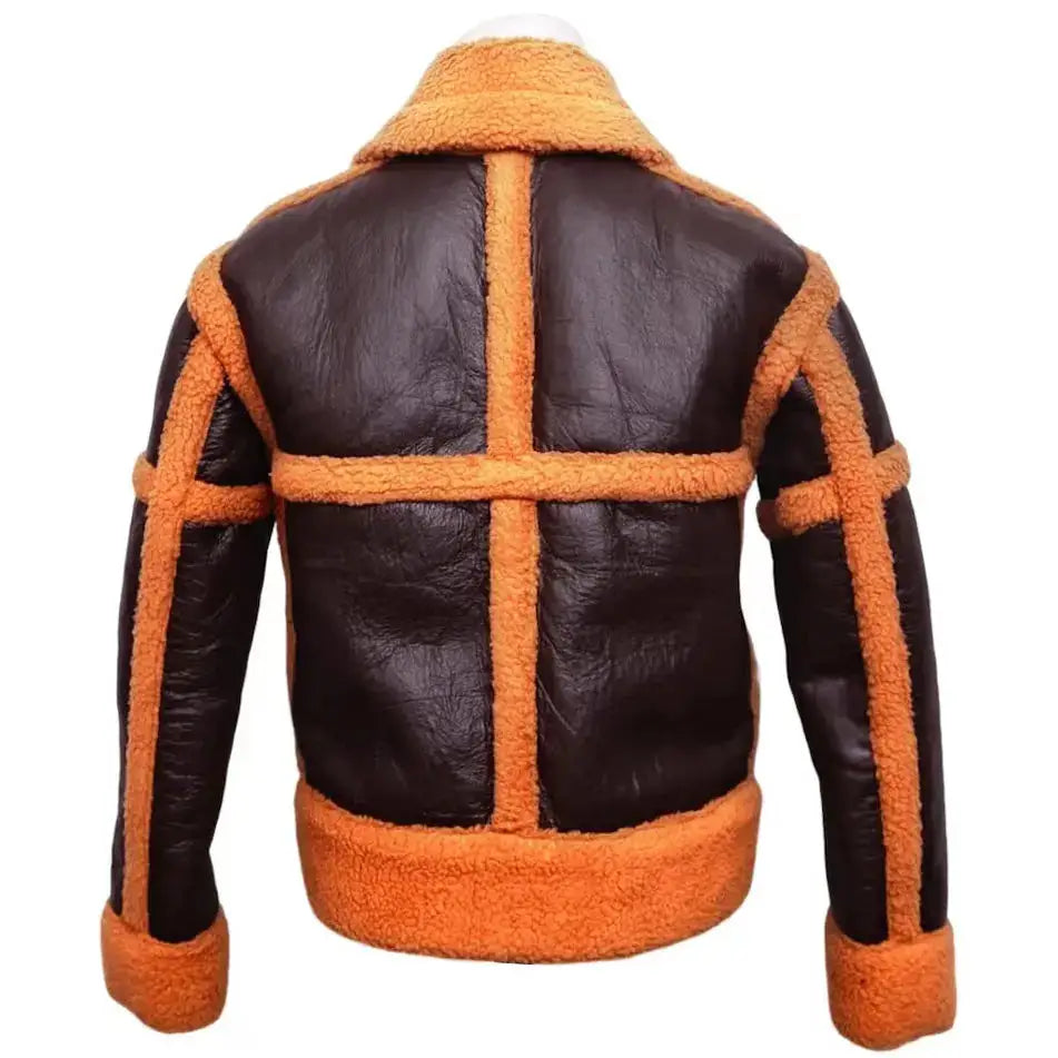 Women's Shearling Rancher Leather Jacket – Western Style-1