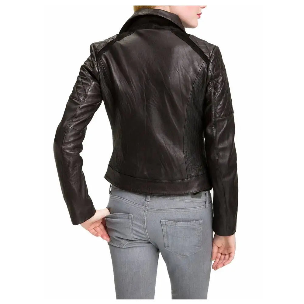 Women’s Vintage Leather Fashion Jacket-1