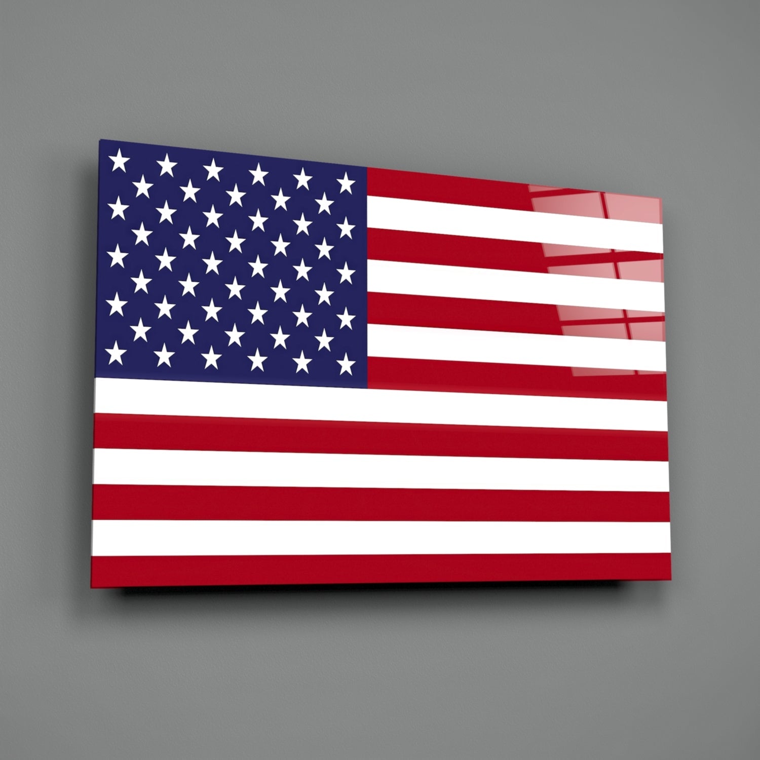 Flag of the United States Glass Wall Art-1