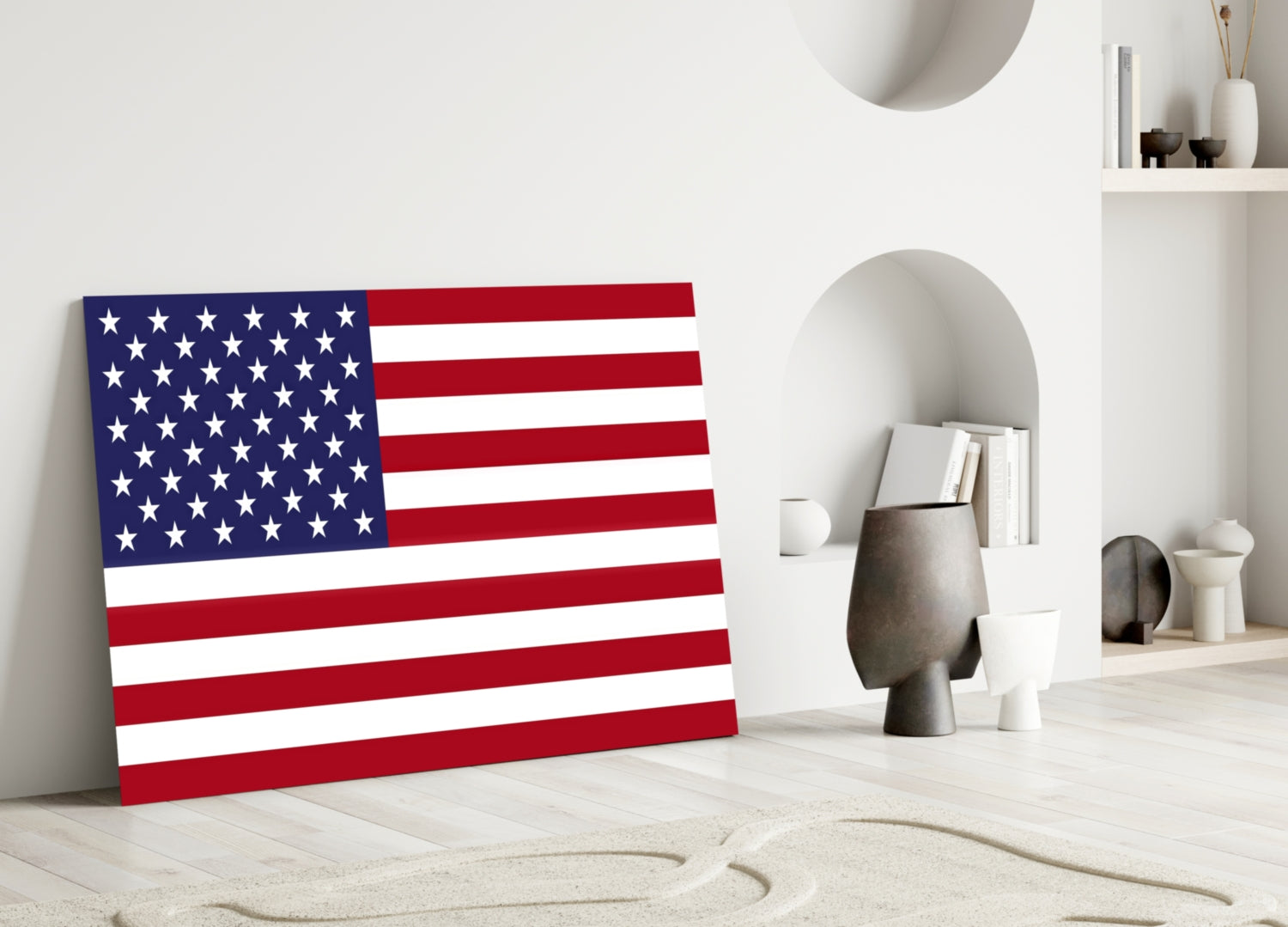 Flag of the United States Glass Wall Art-2
