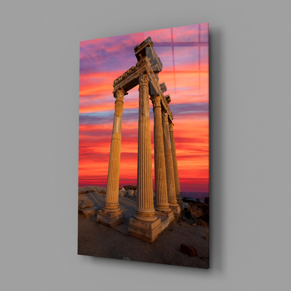 Temple of Apollo Glass Wall Art-1