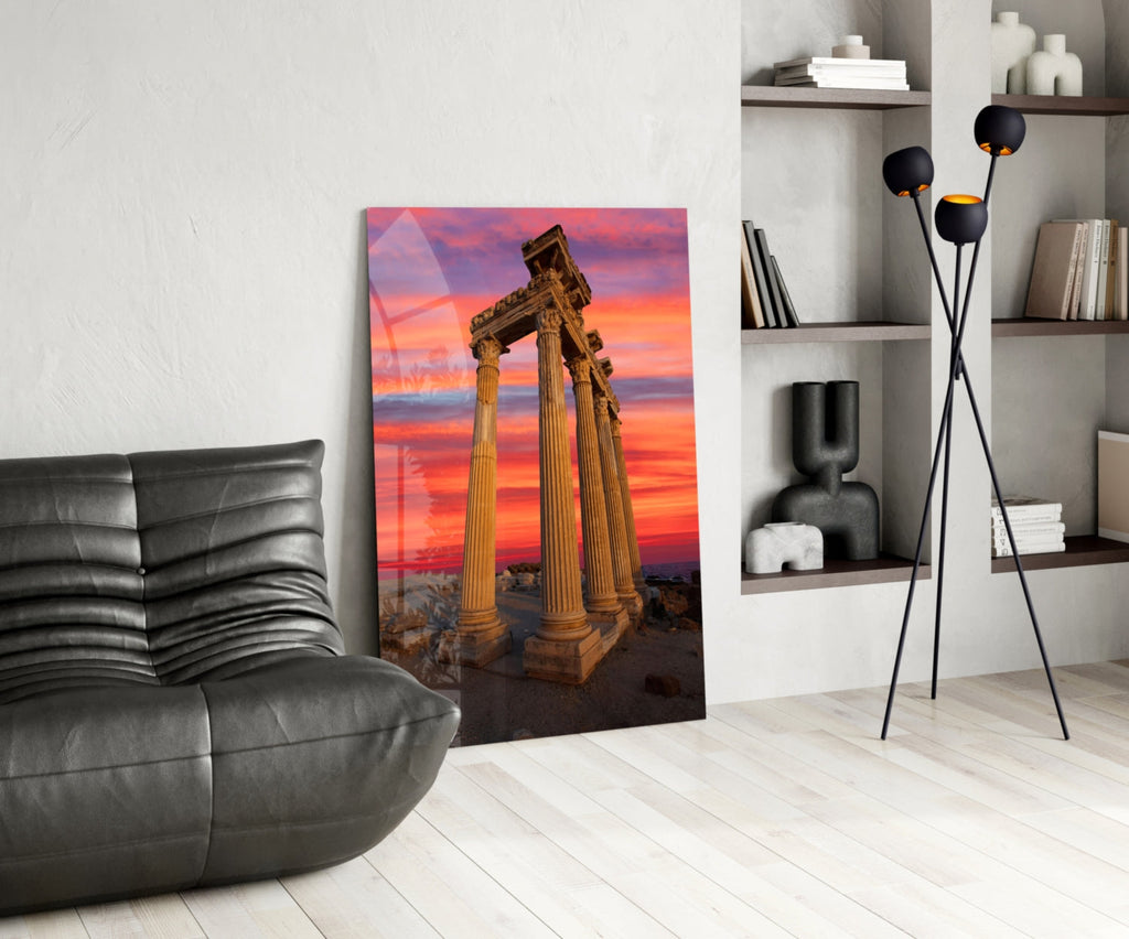 Temple of Apollo Glass Wall Art-4