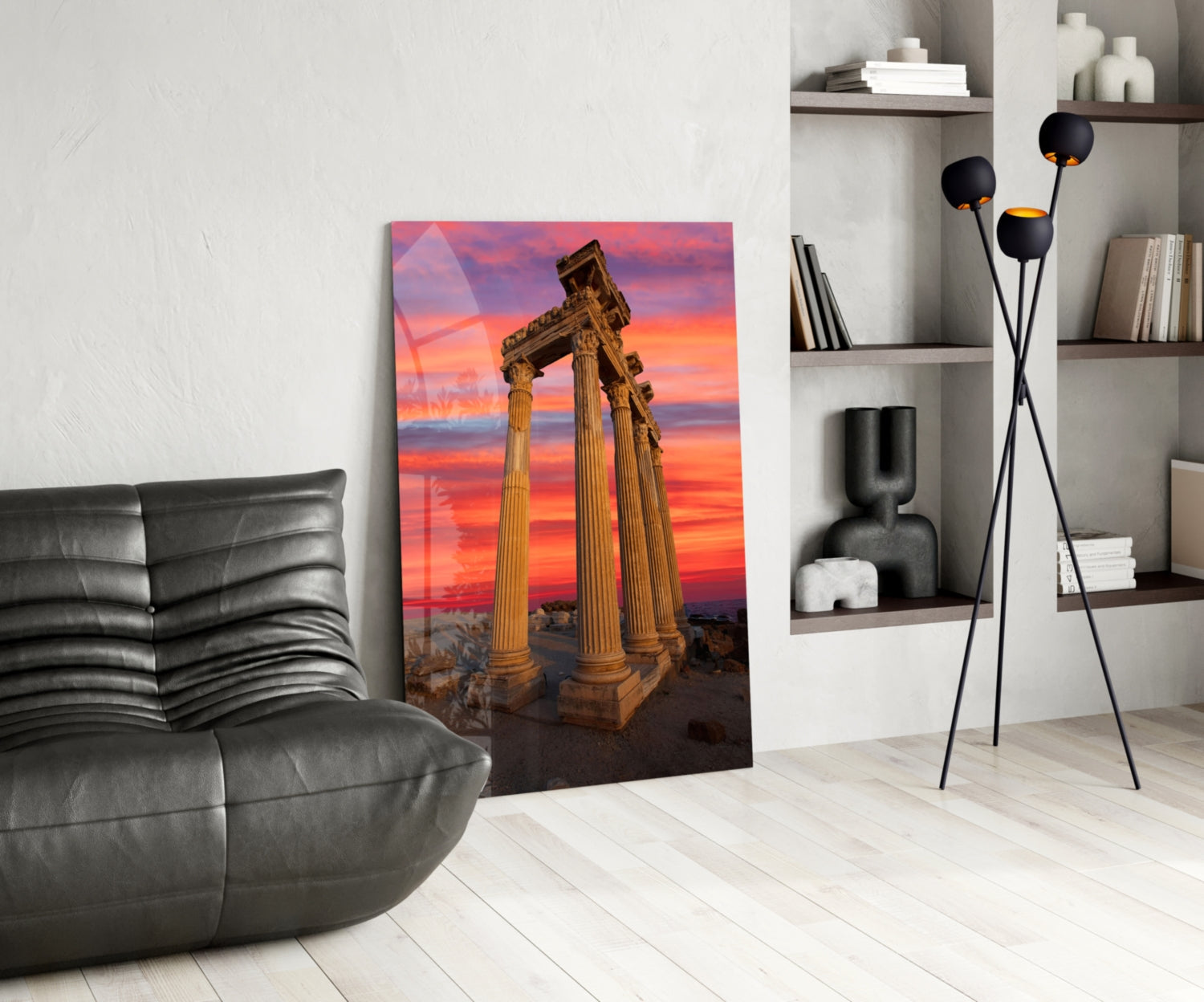 Temple of Apollo Glass Wall Art-4