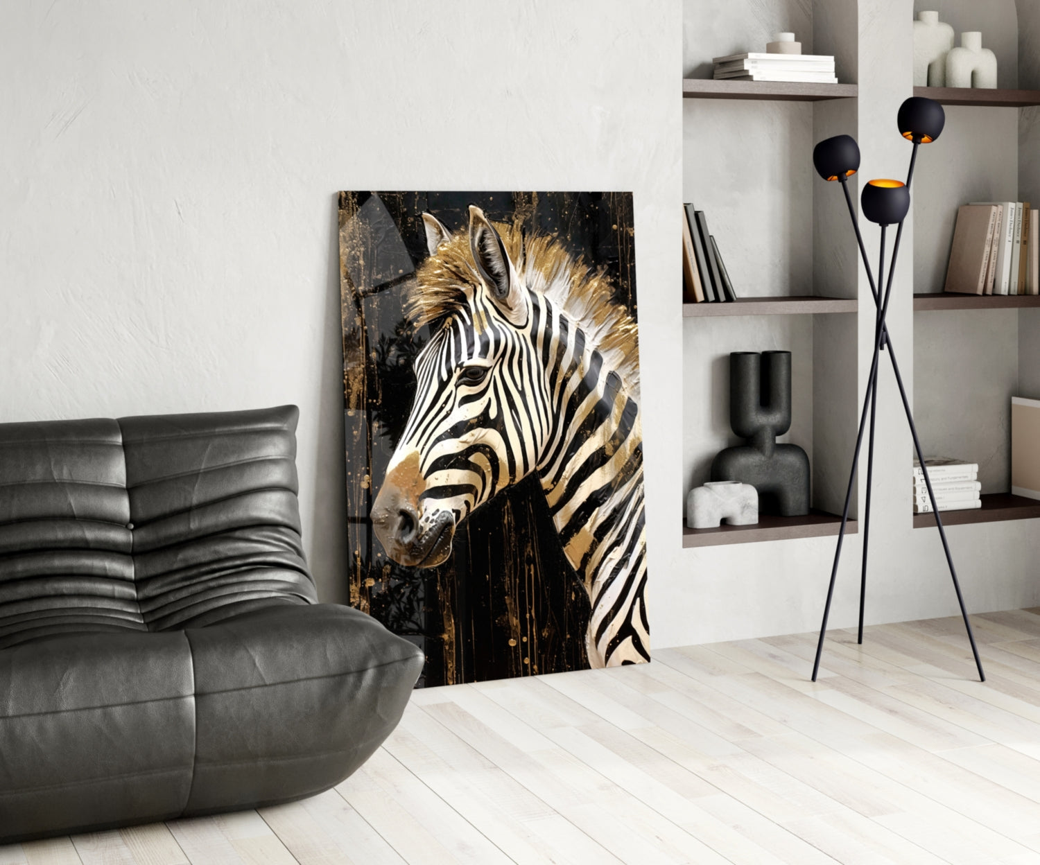 Zebra Glass Wall Art-4