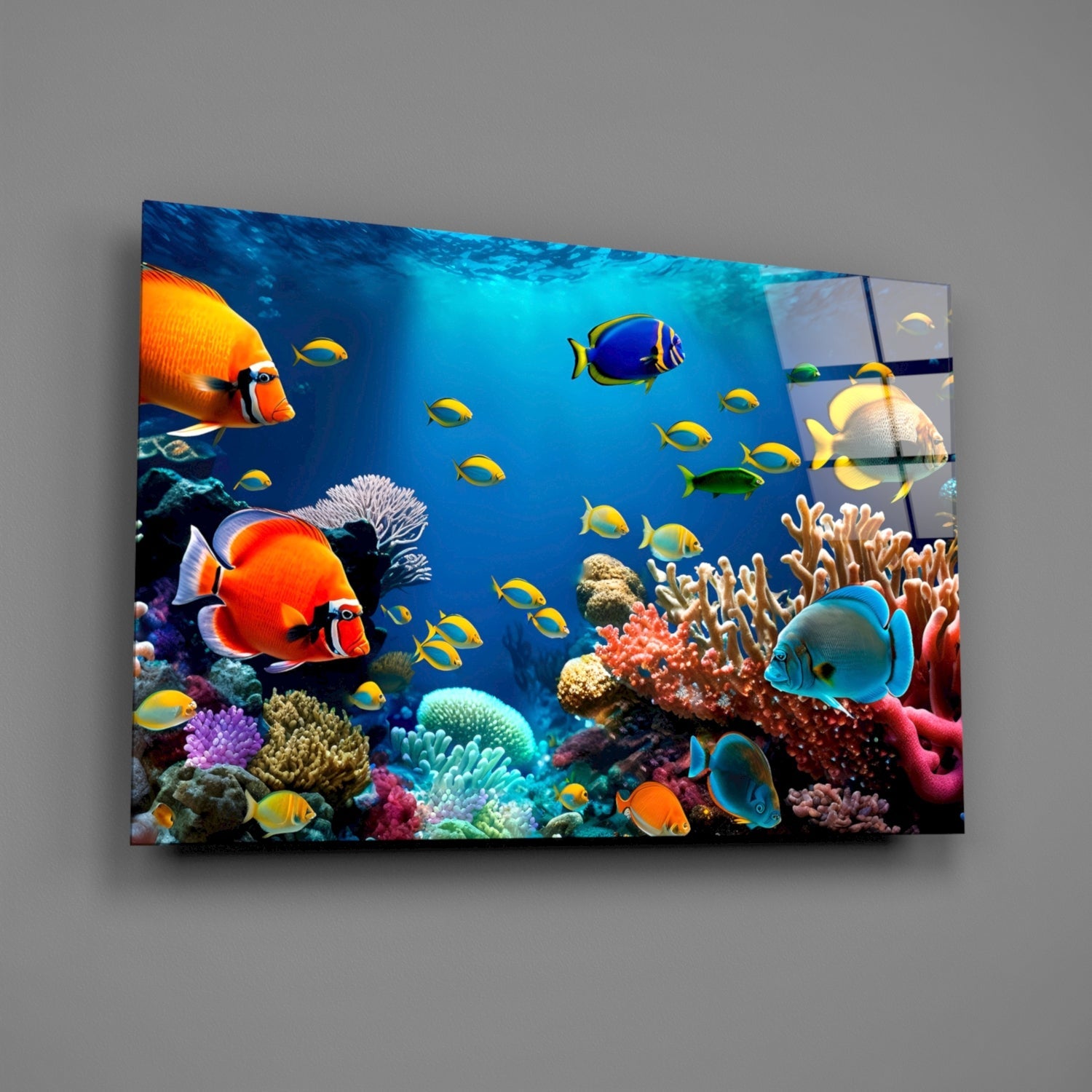 Ocean Life Glass Wall Art-1
