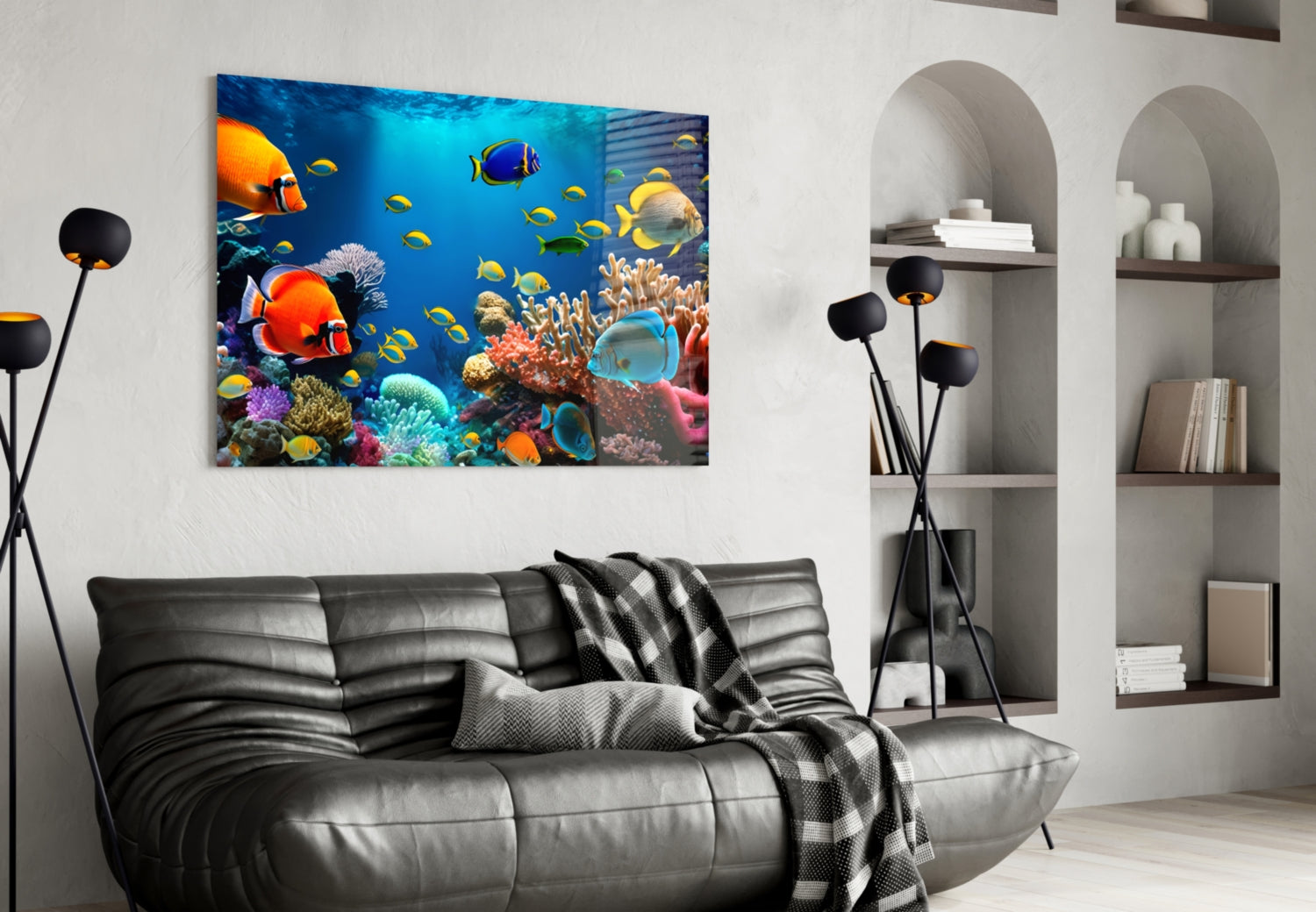 Ocean Life Glass Wall Art-3